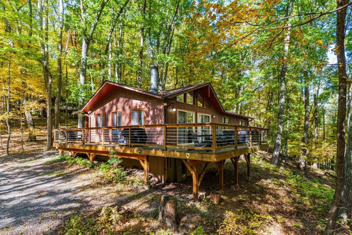 Chalet W Hot Tub, Large Deck, Grill, & Fast Wifi Berkeley Springs Dış mekan fotoğraf